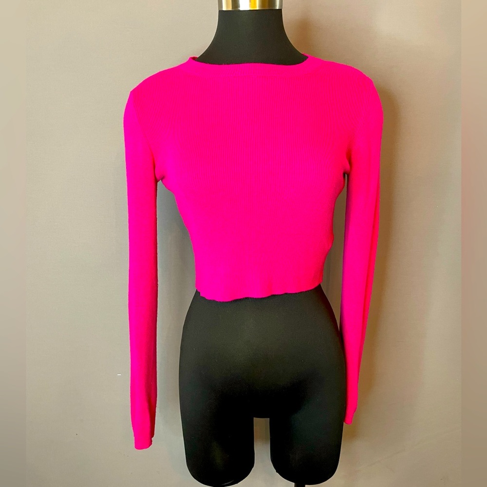 CROPPED SWEATER - Hot PINK 💕💕